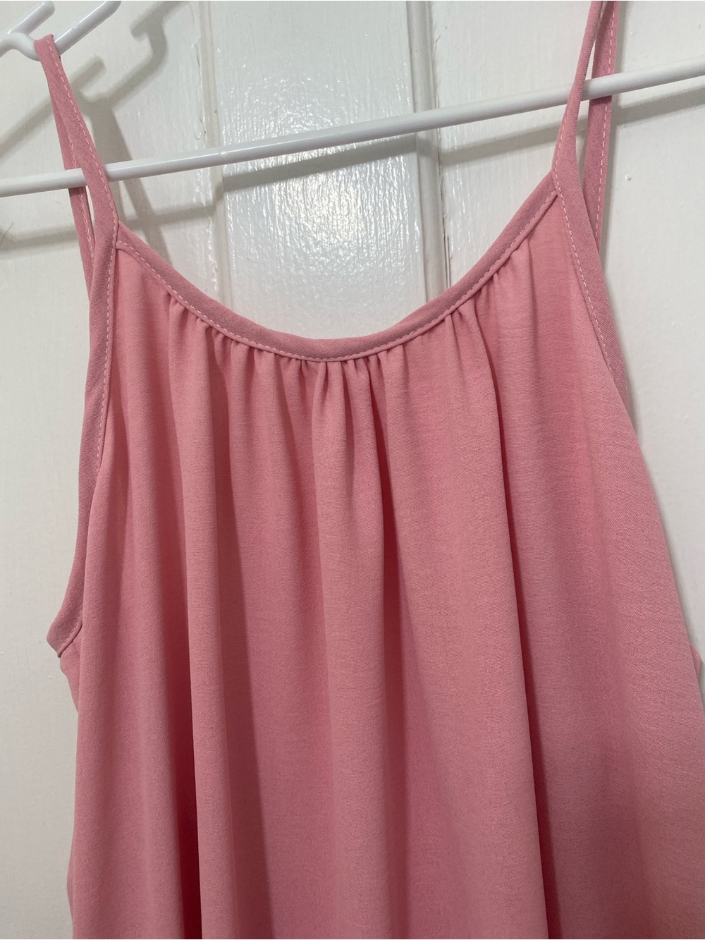 Pink Maxi Slip Dress - Spaghetti Strap - Picture 3 of 5